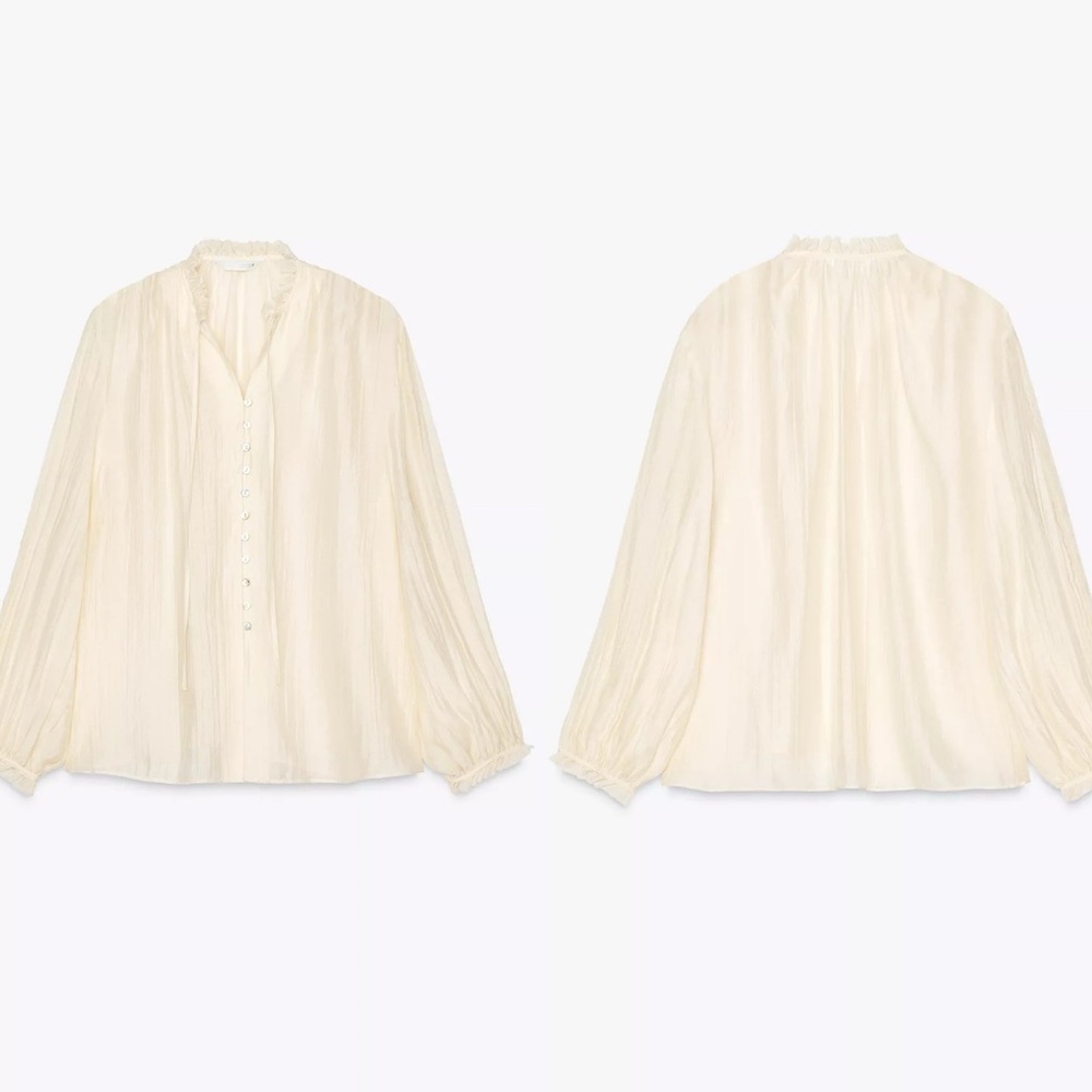 💫Zara ZW Collection Blouse💫 - Picture 7 of 11